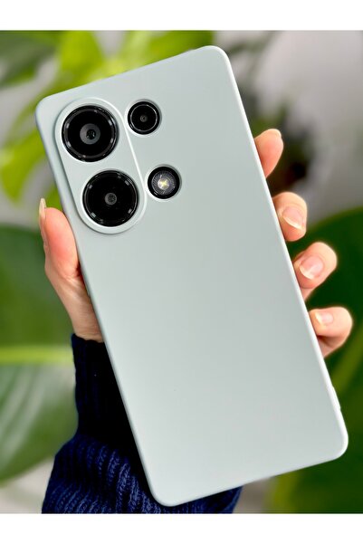 Go Aksesuar Redmi Note 13 4g Uyumlu İçi Kadife Lansman Esnek Silikon Kılıf