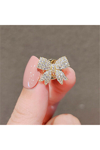 Choice BC22Y0154 بروشة أنيقة مرصعة بالكامل بأحجار الراين على شكل فيونكة للنسا...