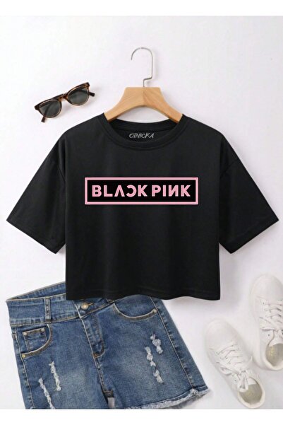 OTNICKA Γυναικείο μπλουζάκι με στάμπα κανονική εφαρμογή Crop