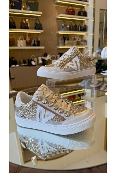 KRISTE BELL İthal  Single Taşlı Model Kadın Sneakers
