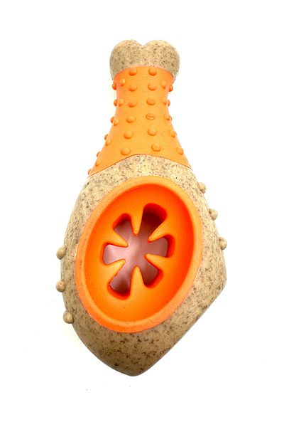 Tasma Market Durable 3 in XL Size Bone and Chicken Leg Dog Bite Toy Set