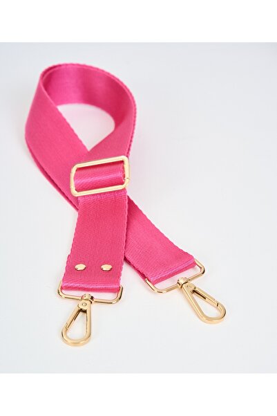 MUTE BAG Fuşya Çanta Sapı Ayarlanabilir GOLD DETAYLI (POLYESTER) 110 Cm G:4 Cm
