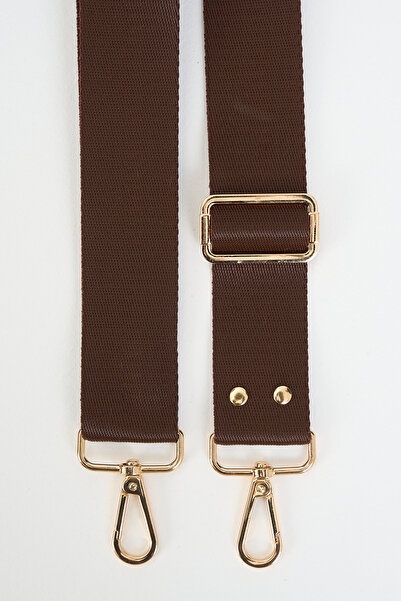 MUTE BAG Brown Kahverengi Çanta Sapı Ayarlanabilir GOLD DETAYLI (POLYESTER) 110 Cm G:4 Cm