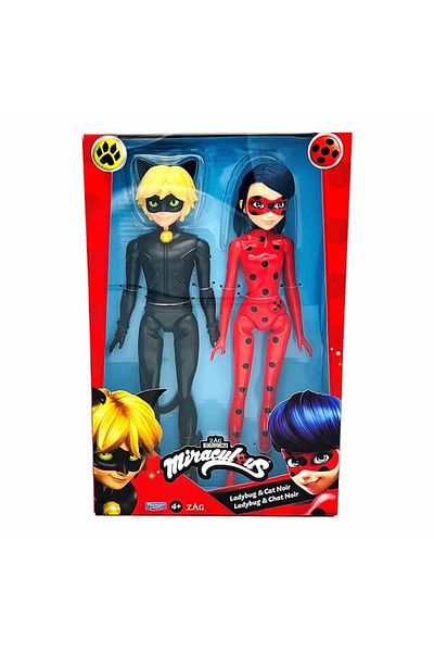 GIOCHI PREZIOSI MRA67000 Miraculous 26 cm LadyBug and Cat Noir - 50275