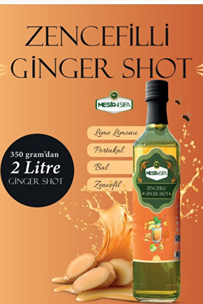 Mesirişifa Zencefilli Ginger Shot Lime Limonu Portakal Bal Zencefil İçerikli ...