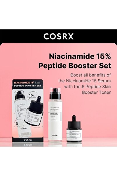 Cosrx Niacinamide 15% Peptide Booster Set - Korean Skincare for Women