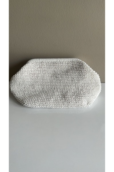 DISENOBAG Hasır Clutch Burslu Çanta