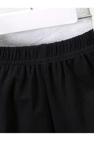 THEKONT Pink Hat Kuromi Printed Summer Shorts-Tshirt Children's Set