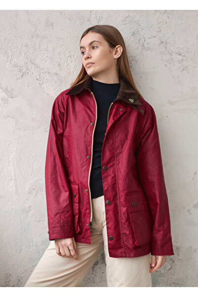 Stuf&Co  /Barn Yağlı Ceket PERFECT RED / Barn Wax Jacket/  Barn Waxed Cotton Jacket