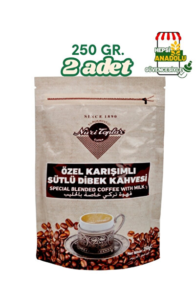 HEPSİ ANADOLU Özel Karışımlı Sütlü Dibek Kahvesi 250gr. (2 Adet)