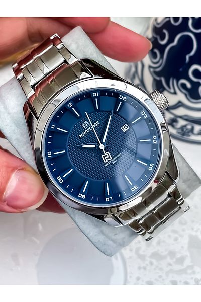 Naviforce New Season Steel Cord Men's Wristwatch Bracelet with Gift Father's Day Gift