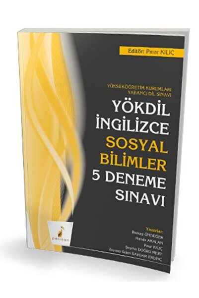Karma Kitaplar Pelikan YÖKDİL İngilizce Sosyal Bilimler 5 Deneme Sınavı kitap...