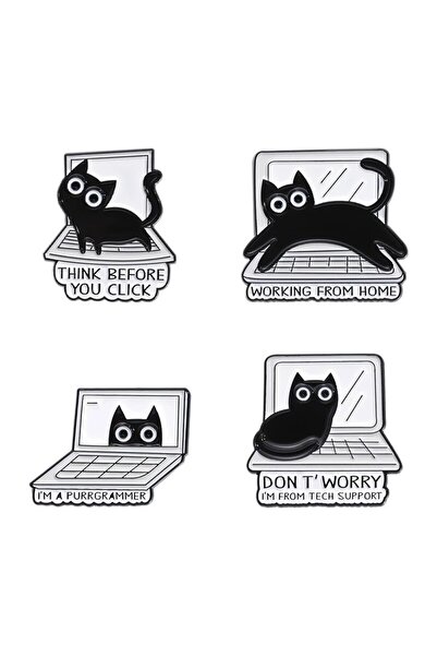 Choice TUTZ387 4 قطع من دبابيس الرسوم المتحركة متعددة الاستخدامات وملابس الرس...