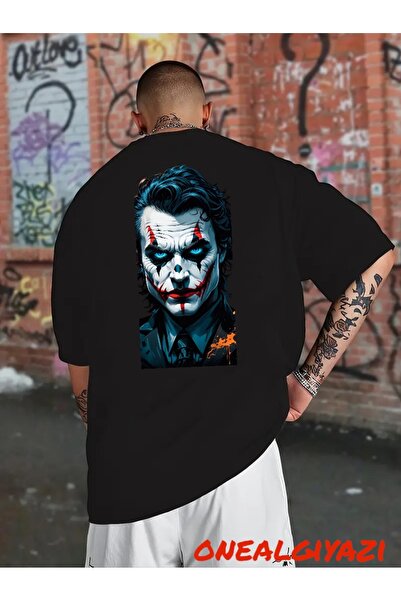 oneagılyazı Joker Back Printed Oversize T-Shirt