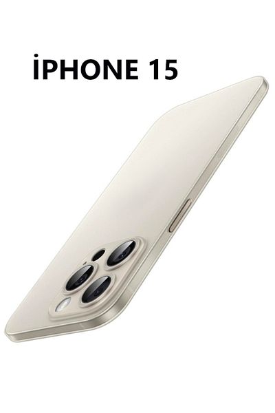 USIDE حافظة شفافة رفيعة للغاية متوافقة مع هاتف Iphone 15، سطح غير لامع، غطاء بسيط لحماية الكاميرا من الأوساخ