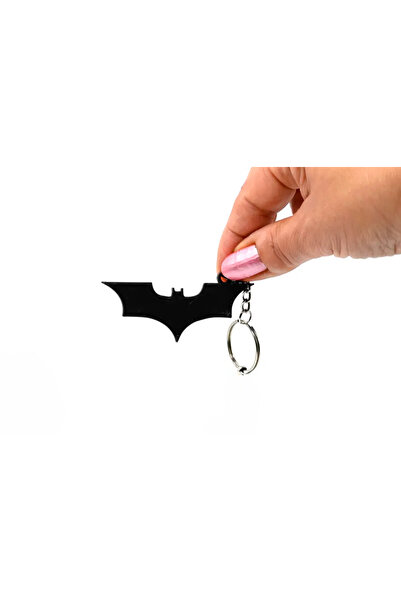 Öz-bal 3D Batman Anahtarlık – Siyah Yarasa Hafif ve Dayanıklı Metal Görünümlü...