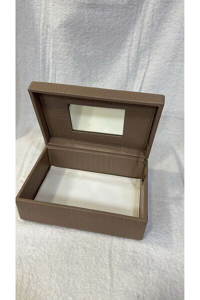 SimeStore Aynalı Organizer Sandık (Makyaj-Takı-Traş Kutusu)