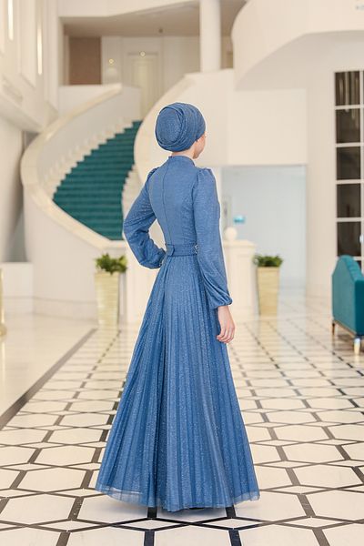 Modarafta Plus Size Dila Hijab Evening Dress