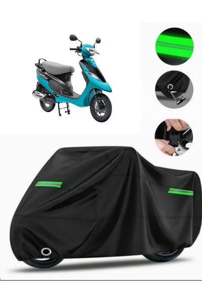 MotoEN Tvs Scooty Pep Plus Compatible Motorcycle Tarpaulin Premium (Lock Comp...