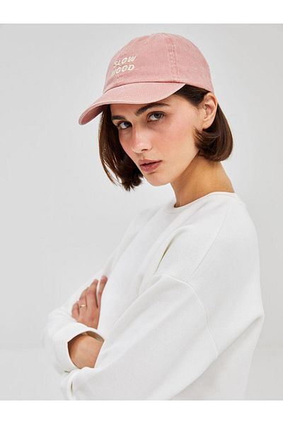 LC Waikiki Lcw Accessories Women's Cap Hat with Text Embroidery
