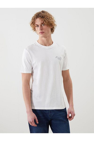 LC Waikiki Ανδρικό μπλουζάκι XSIDE Crew Neck Απλό χτενισμένο βαμβακερό