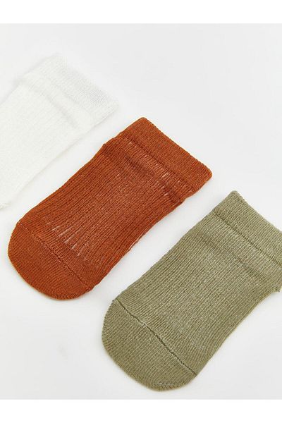 LC Waikiki Чорапи за бебешки ботуши LCW baby Basic, 3 броя