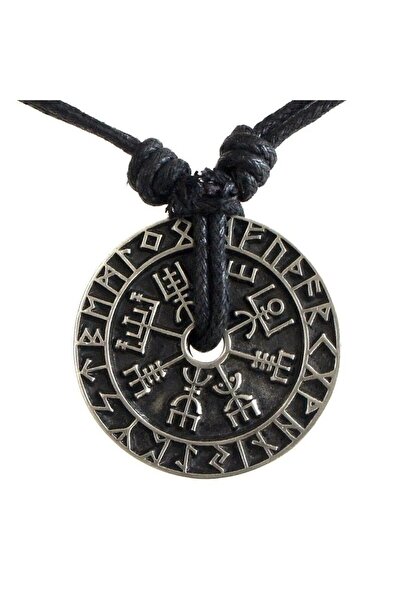 Choice قلادة رجالية من البوصلة الرونية الفايكنجية العتيقة N1093 عالية الجودة ...