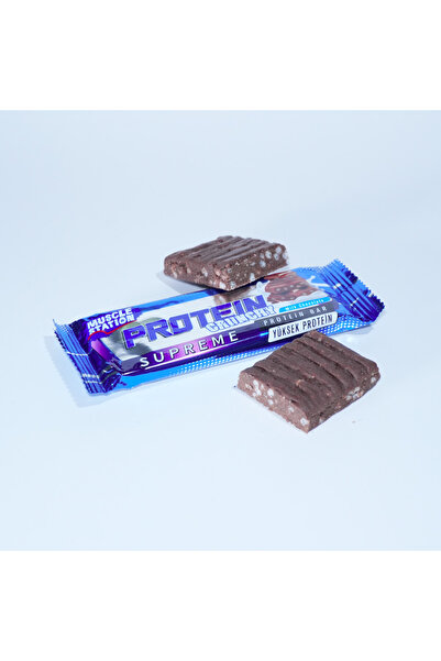 Muscle Station Supreme Crunchy Protein Bar 40 Gr 24 Adet Milk Chocolate