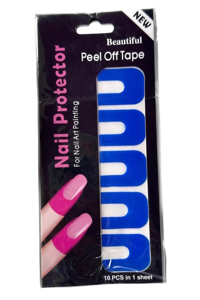 CAŞ DEKORASYON Lacivert Renk 10'lu Oje Koruyucu Soyulabilir Manikür Bandı