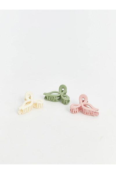 LC Waikiki Lcw Accessories Mixed Bow Detailed Women's Hair Clip Set of 3
