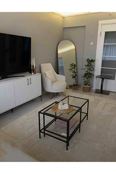 AVİBO HOME Viola Orta Sehpa Şeffaf Cam