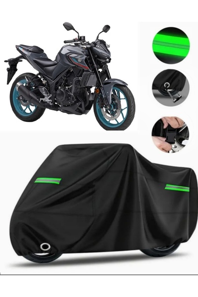 MotoEN غطاء دراجة نارية متوافق مع Yamaha MT-03 Premium (متوافق مع القفل) - أس...