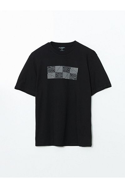 LC Waikiki Ανδρικό μπλουζάκι LCWAIKIKI Classic Crew Neck με στάμπα χτενισμένο βαμβακερό