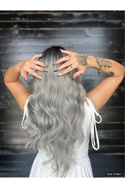 Suzan Peruk Tepe Kısmı baş derili - Perçemli Dalgalı peruk Yeni sezon