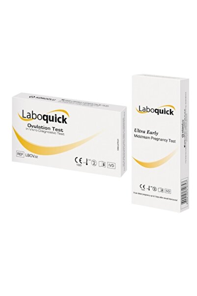 Laboquick 22 Adet Kaset Ovulasyon Testi 6 Ultra Erken Gebelik Testi