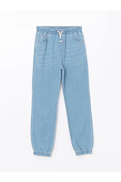 LC Waikiki LCW Kids İndigo Beli Lastikli Erkek Çocuk Jogger Jean Pantolon