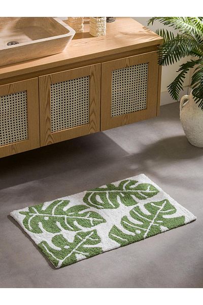 LC Waikiki Χαλάκι μπάνιου LCW HOME Leaf Printed 50x80 cm