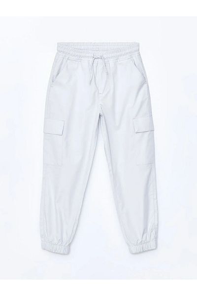 LC Waikiki Lcw Kids Gray Elastic Waist Boys Cargo Jogger Pants