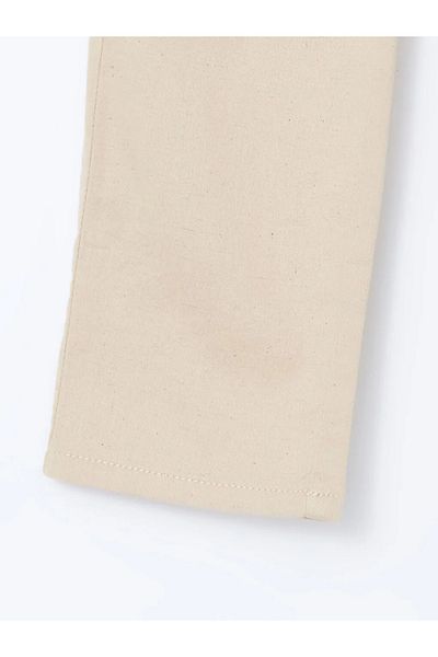 LC Waikiki Lcw Kids Beige Elastic Waist Linen Blended Boy's Trousers