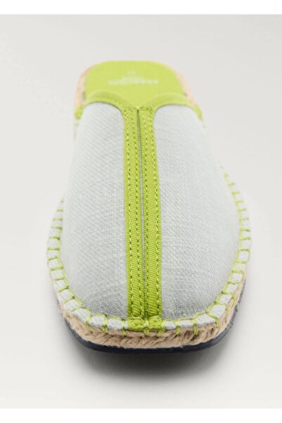 MANGO Woman Kontrast detaylı terlik