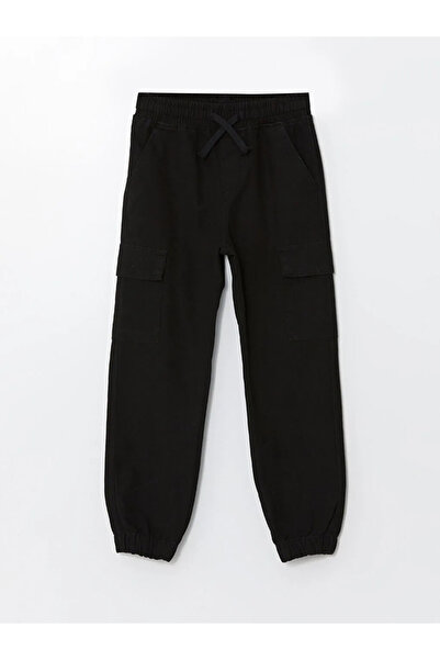 LC Waikiki LCW Kids Siyah Beli Lastikli Erkek Çocuk Jogger Pantolon