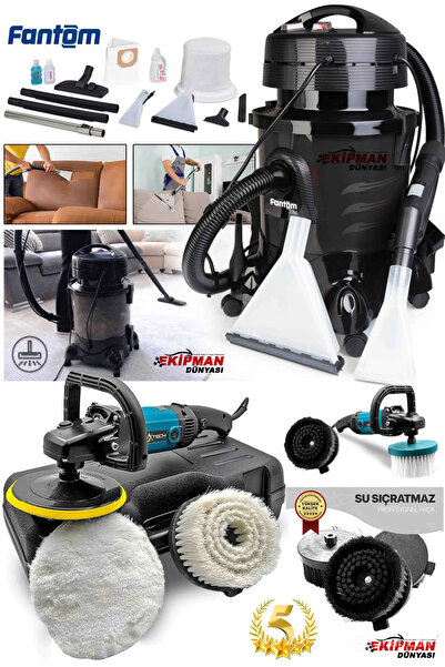 WORKMASTER Fantom Profesyonel Yerinde Halı Yıkama Koltuk Yıkama Makinası ve K...