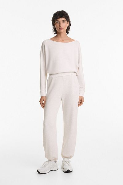 Oysho Soft Touch boat neck sweatshirt with modal