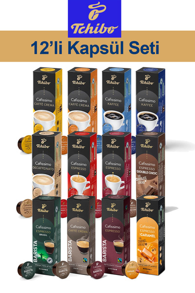 Tchibo 12'li Yeni Kapsül Kahve Seti Double Chocolate Sadece Kahve Makineleri Ile Uyumludur