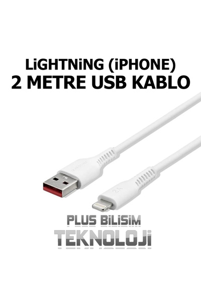 Subzero iPhone 2 Metre Lightning Şarj ve Data Kablosu Subzero CL 19
