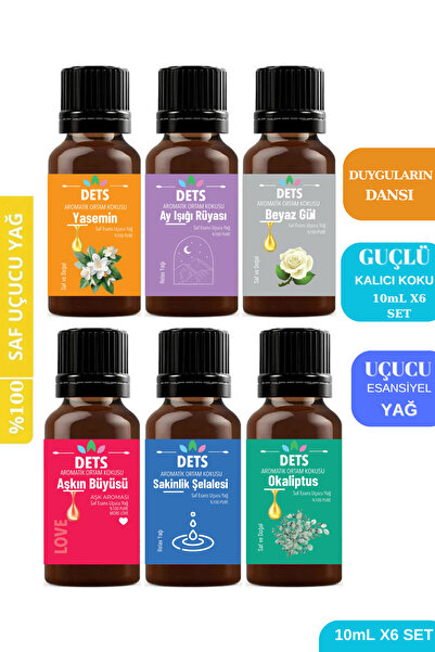 Dets Duyguların Dansı 6’lı Set – Aşk, Huzur ve Ferahlık Aromaterapi Koku| %10...