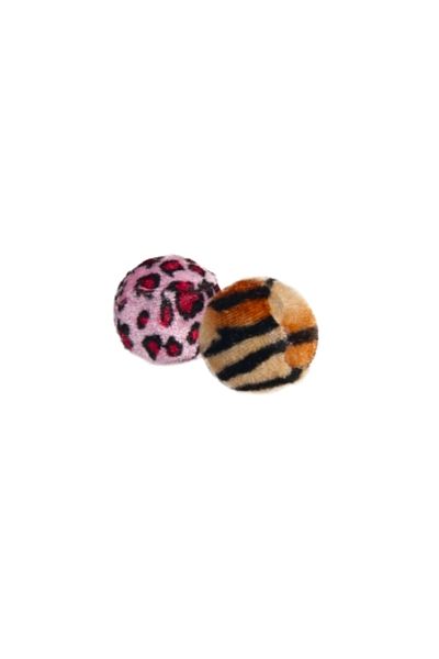 Karlie Tiger Patterned Plush Ball 4cm