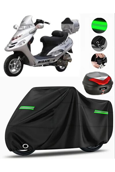 MotoEN Bisan Pasific 150 حقيبة خلفية متوافقة مع قماش القنب للدراجات النارية ب...