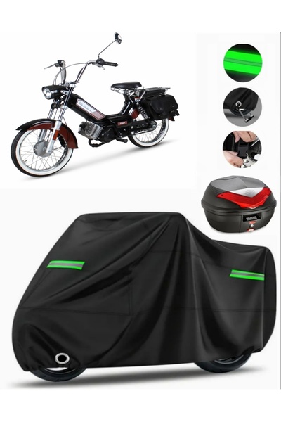 MotoEN Mobylette Bionik 51 حقيبة ظهر متوافقة مع القماش المشمع للدراجات الناري...