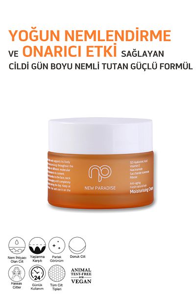 NEW PARADISE Water Based Moisturizer - Diesel Technical Facility Detection Modeling Triangles with Anti Aging Facial Bion